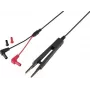 Zestaw przewodów pomiarowych VOLTCRAFT MSL-503-2, wtyk bezpieczeństwa 4 mm do wtyku bezpieczeństwa 4 mm, 39 cm, 10 A, 1000 V, CAT III/IV, czarny/czerwony, 2 przewody VC-18654460