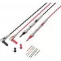 VOLTCRAFT MSL-530 Zestaw przewodów pomiarowych 4 mm wtyk bananowy do sondy pomiarowej 1 m czarny/czerwony 1 para VC-17766110