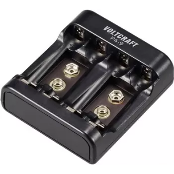 VOLTCRAFT P4-9 Ładowarka do ogniw okrągłych NiMH/NiCd AA, AAA, 9V Block VC-14936385