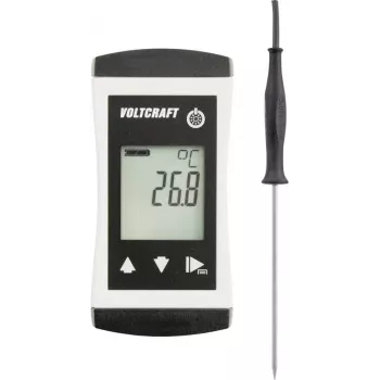 VOLTCRAFT PTM 100 + TPT-203 miernik temperatury z sondą Pt1000, -200 do +450 °C, IP65