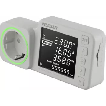 VOLTCRAFT SEM5000 DUAL Licznik kosztów energii z rejestratorem danych, prognozą kosztów, alarmem VC-14516985