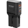 VOLTCRAFT UC-1C1A35W01 35W podróżna ładowarka ścienna USB-C PD i USB-A Quick Charge, czarna, z adapterami EU/UK/US VC-17792720