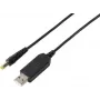 VOLTCRAFT konwerter podwyższający napięcie USB na 12V DC z wtykiem beczkowym 5,5x2,1mm i zestawem adapterów, 12W, 1A, czarny (VC-18218585)