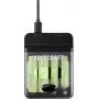 Voltcraft VC-BC4-PB1 2-w-1 ładowarka do akumulatorów NiMH i power bank dla 4x AA/AAA, 500mA, wejście USB-C, wyjście USB-A, czarny