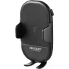 VOLTCRAFT VC-Qi-WCM15 Uchwyt samochodowy na kratkę nawiewu do telefonu z ładowaniem bezprzewodowym Qi 15W, 55-89mm, automatyczny zacisk, czarny