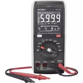 VOLTCRAFT VC272 True RMS Multimetr cyfrowy CAT III 600 V 6000 Counts VC-12884310