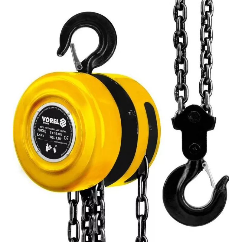 VOREL Chain Winch 2T 80752