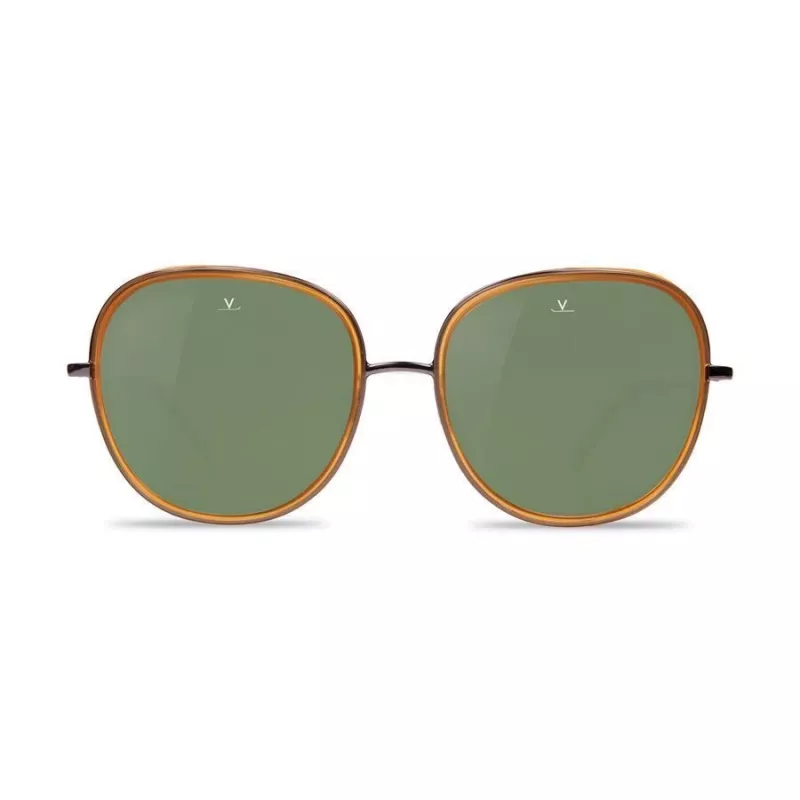 Okulary przeciwsłoneczne Vuarnet VL1629 dla kobiet - oprawka acetatowa, soczewki mineralne, szerokość soczewki 53 mm, mostek 17 mm, zauszniki 145 mm - ochrona UV400