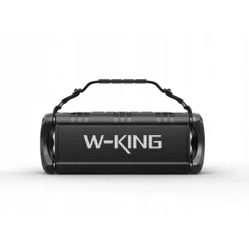 W-King D8 Przenośny Głośnik Bluetooth, Cały Czarny, 50W RMS, IPX6, TWS