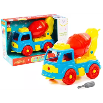 WADER POLESIE Betoniarka Transport Klocki DIY 29 Elementów 84804