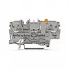 WAGO 2002-1671 2-przewodowy rozłączno-pomiarowy zacisk przyłączeniowy z technologią Push-in CAGE CLAMP, szary