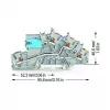 WAGO 2203-7641 Wielopoziomowa listwa zaciskowa instalacyjna z suwakiem rozłącznym N, NT/L/PE, szary