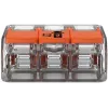 Złączka przelotowa WAGO 221-413 COMPACT, 3-przewodowa, 0,2–4 mm², przezroczysta, 50 szt.