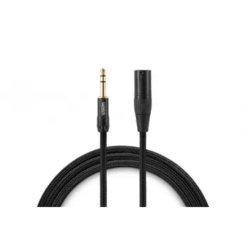 Warm Audio Premier Series XLR Męski do 6.35mm TRS Męski Kabel Audio, 0.9m, Czarny