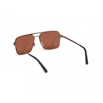 WEB EYEWEAR MAN WE0261-6036E Okulary przeciwsłoneczne Oprawka Havana/Brąz Acetat Soczewka zielona poliwęglan 60/14/145 mm