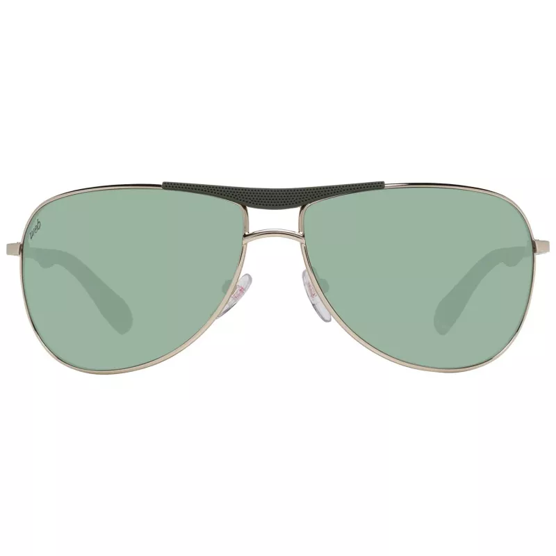 WEB EYEWEAR MAN WE0296-6632P Polaryzowane okulary przeciwsłoneczne prostokątne czarno-szare 66/14/125 mm