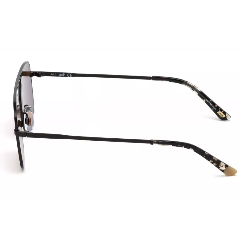 WEB EYEWEAR Okulary przeciwsłoneczne męskie WE0209-02G Havana Acetate Green Polycarbonate Lens 53mm