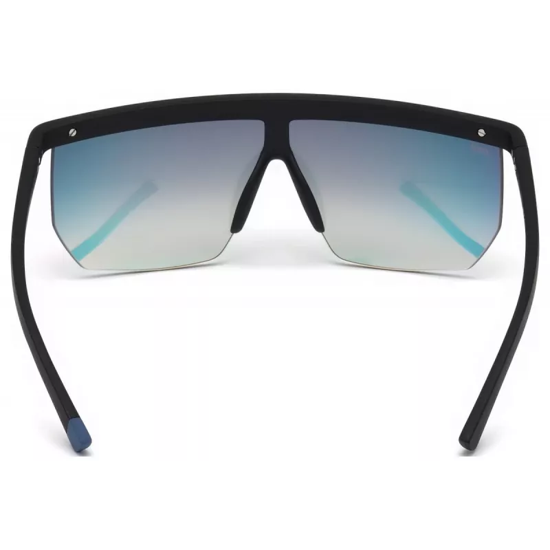 Okulary przeciwsłoneczne WEB EYEWEAR męskie WE0221-02Z czarna oprawka acetatowa szare soczewki UV400