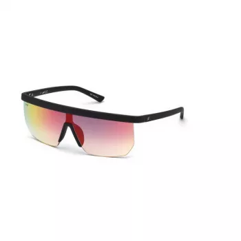 Okulary przeciwsłoneczne WEB EYEWEAR męskie WE0221-02Z czarna oprawka acetatowa szare soczewki UV400