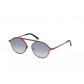 WEB EYEWEAR Okulary przeciwsłoneczne unisex WE0198-5766C Czarna oprawka Szare szkła 57mm