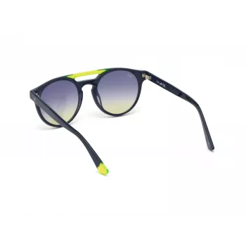 WEB EYEWEAR Okulary przeciwsłoneczne unisex WE0262-5190W Kwadratowe Acetat Czarna oprawka Szare szkło 51/19/145 mm