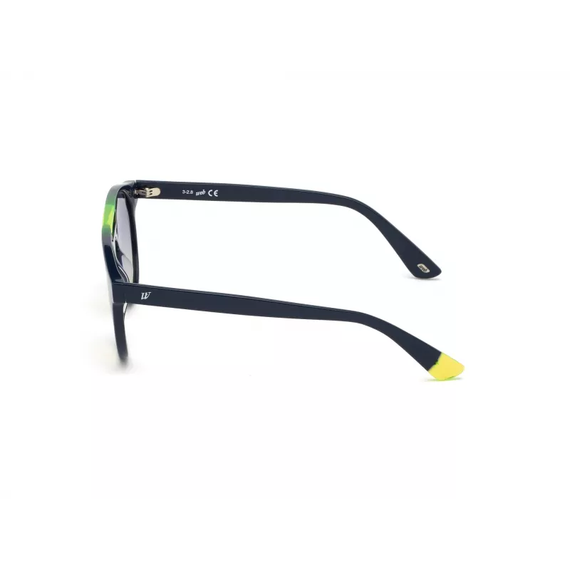 WEB EYEWEAR Okulary przeciwsłoneczne unisex WE0262-5190W Kwadratowe Acetat Czarna oprawka Szare szkło 51/19/145 mm