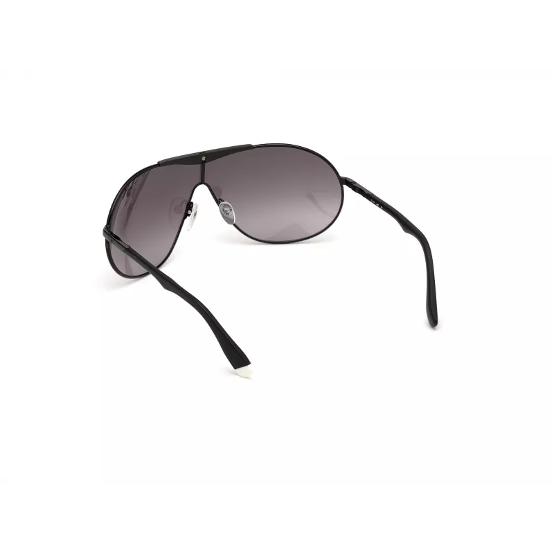 WEB EYEWEAR Okulary przeciwsłoneczne unisex WE0282-0001B czarna oprawka szare szkła UV400 kategoria 3