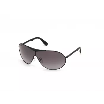 WEB EYEWEAR Okulary przeciwsłoneczne unisex WE0282-0001B czarna oprawka szare szkła UV400 kategoria 3