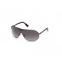 WEB EYEWEAR Okulary przeciwsłoneczne unisex WE0282-0001B czarna oprawka szare szkła UV400 kategoria 3