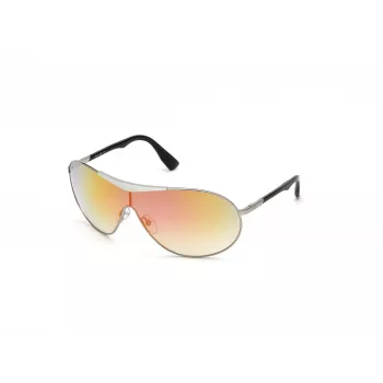 WEB EYEWEAR Okulary przeciwsłoneczne unisex WE0282-0014Z czarna oprawka szare szkła