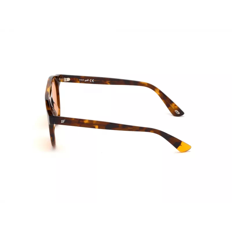 WEB EYEWEAR Unisex WE0262-5156J Prostokątne okulary przeciwsłoneczne z acetylocelulozy Havana/Brown Gradient Lens 51/19/145 mm UV400