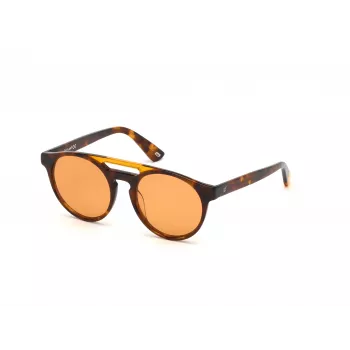 WEB EYEWEAR Unisex WE0262-5156J Prostokątne okulary przeciwsłoneczne z acetylocelulozy Havana/Brown Gradient Lens 51/19/145 mm UV400
