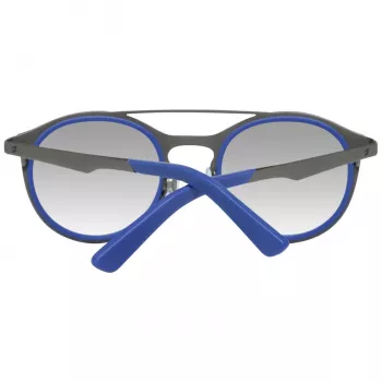 WEB EYEWEAR WE0143-4991X Okulary przeciwsłoneczne unisex, kwadratowa oprawka acetatowa, szare szkła, 49/22/140 mm