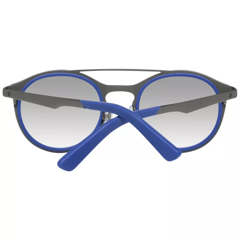 WEB EYEWEAR WE0143-4991X Okulary przeciwsłoneczne unisex, kwadratowa oprawka acetatowa, szare szkła, 49/22/140 mm