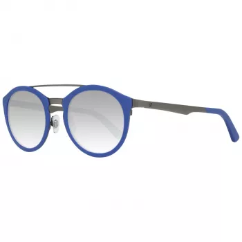 WEB EYEWEAR WE0143-4991X Okulary przeciwsłoneczne unisex, kwadratowa oprawka acetatowa, szare szkła, 49/22/140 mm