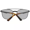 WEB EYEWEAR WE0190-0009C Okulary przeciwsłoneczne unisex - Geometryczna czarna oprawka, szare szkła