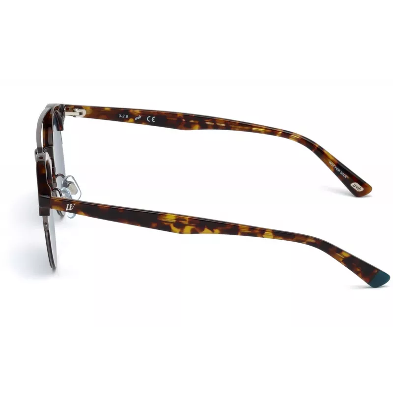 WEB EYEWEAR WE0192-52V Okulary przeciwsłoneczne Unisex Havana Acetate Oprawka Brązowe Gradient Soczewki 49mm