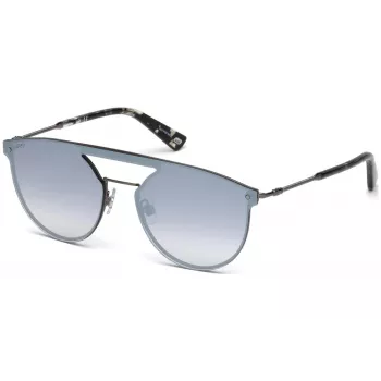 WEB EYEWEAR WE0193-08C Unisex Okulary Przeciwsłoneczne Prostokątne Oprawka Acetat Havana Brązowe Soczewki Poliwęglan UV400