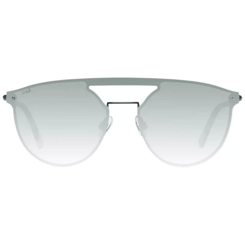 WEB EYEWEAR WE0193-13802Q Okulary przeciwsłoneczne unisex Czarna oprawka Szare szkło 55mm