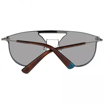 WEB EYEWEAR WE0193-13808V Okulary przeciwsłoneczne unisex - Błyszcząca czarna oprawka, soczewki dymione, 54 mm