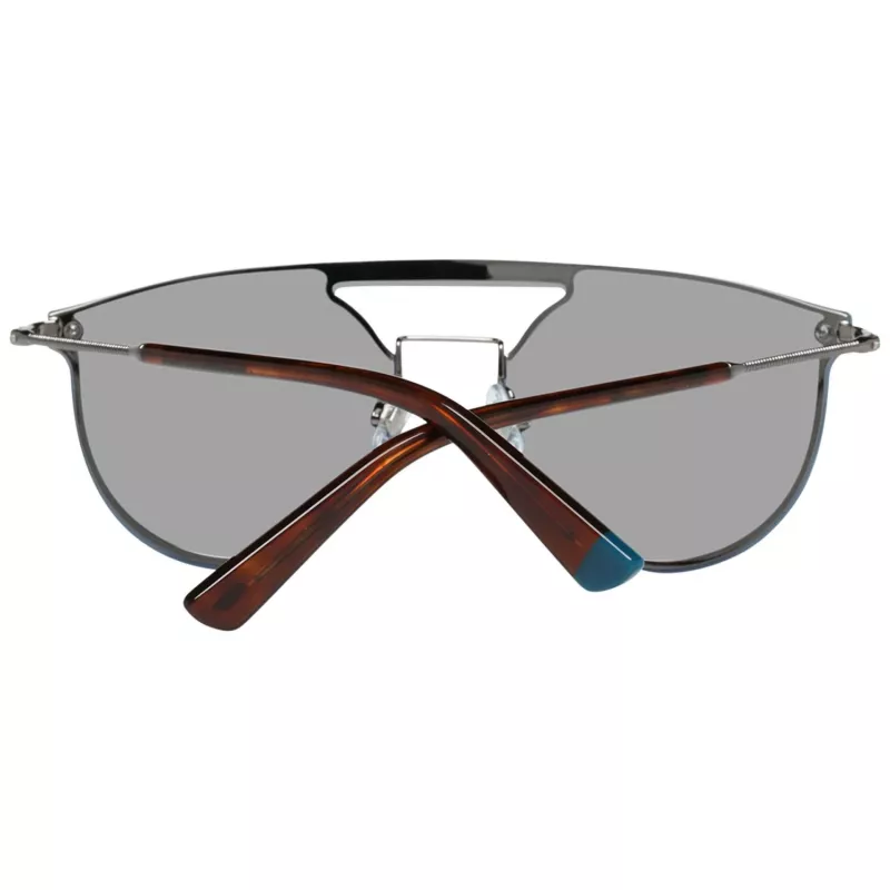 WEB EYEWEAR WE0193-13808V Okulary przeciwsłoneczne unisex - Błyszcząca czarna oprawka, soczewki dymione, 54 mm