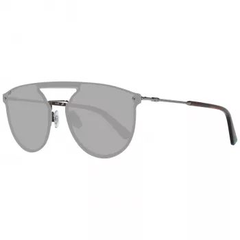 WEB EYEWEAR WE0193-13808V Okulary przeciwsłoneczne unisex - Błyszcząca czarna oprawka, soczewki dymione, 54 mm