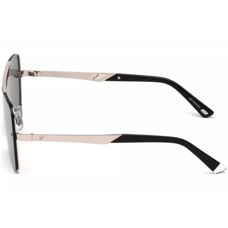 WEB EYEWEAR WE0202-16C Okulary przeciwsłoneczne unisex Błyszcząca czarna oprawka Szare szkła 54mm