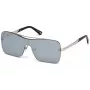 WEB EYEWEAR WE0202-16C Okulary przeciwsłoneczne unisex Błyszcząca czarna oprawka Szare szkła 54mm
