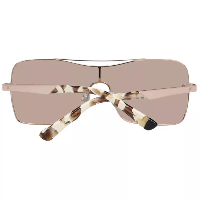WEB EYEWEAR WE0202-34G Unisex Havana Acetate Sunglasses with Green Polycarbonate Lenses UV400