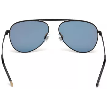 WEB EYEWEAR WE0206-02G Unisex Okulary Przeciwsłoneczne Prostokątne - Oprawa Acetatowa Havana, Zielone Soczewki Poliwęglanowe, Ochrona UV400