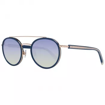 WEB EYEWEAR WE0225-5290W Okulary przeciwsłoneczne unisex, czarna oprawka, szare szkła, 52/22/145 mm