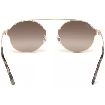 Web Eyewear WE0243-32G Unisex Pilot Sunglasses Gold Frame Brown Gradient Lens UV400 58mm