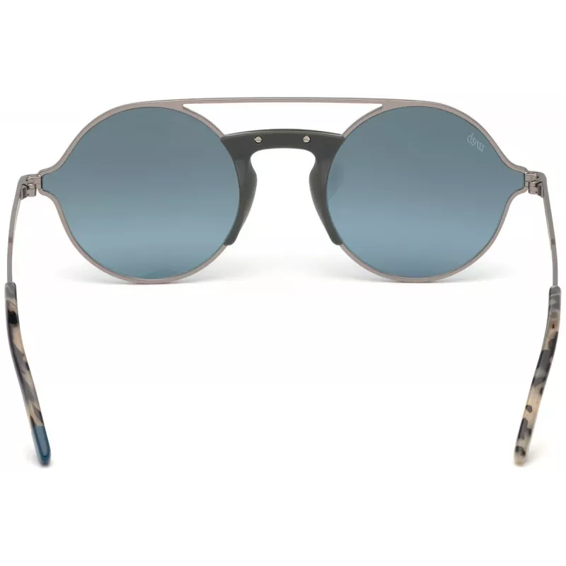 WEB EYEWEAR WE0247-09Q Unisex Kwadratowe Okulary Przeciwsłoneczne Havana Oprawka Acetatowa Brązowe Soczewki Poliwęglanowe UV400