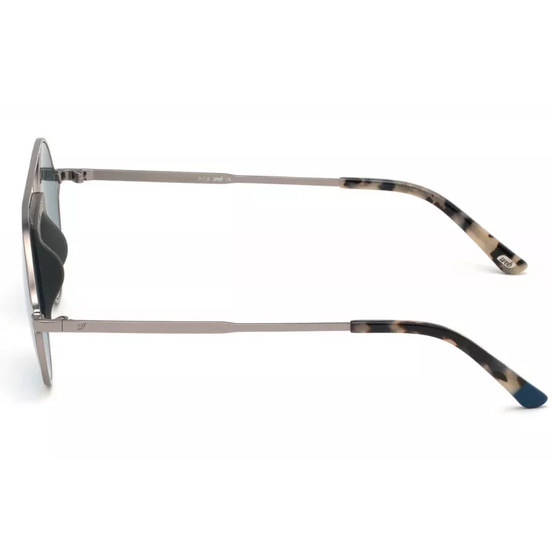 WEB EYEWEAR WE0247-09Q Unisex Kwadratowe Okulary Przeciwsłoneczne Havana Oprawka Acetatowa Brązowe Soczewki Poliwęglanowe UV400